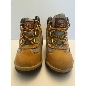 Timberland Toddler Boots Size 5 Wheat Nubuck Hiking Lace Up Classic